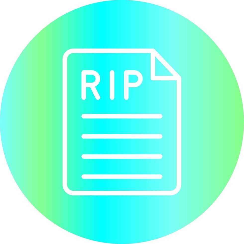 Death Certificate Creative Icon Design vector