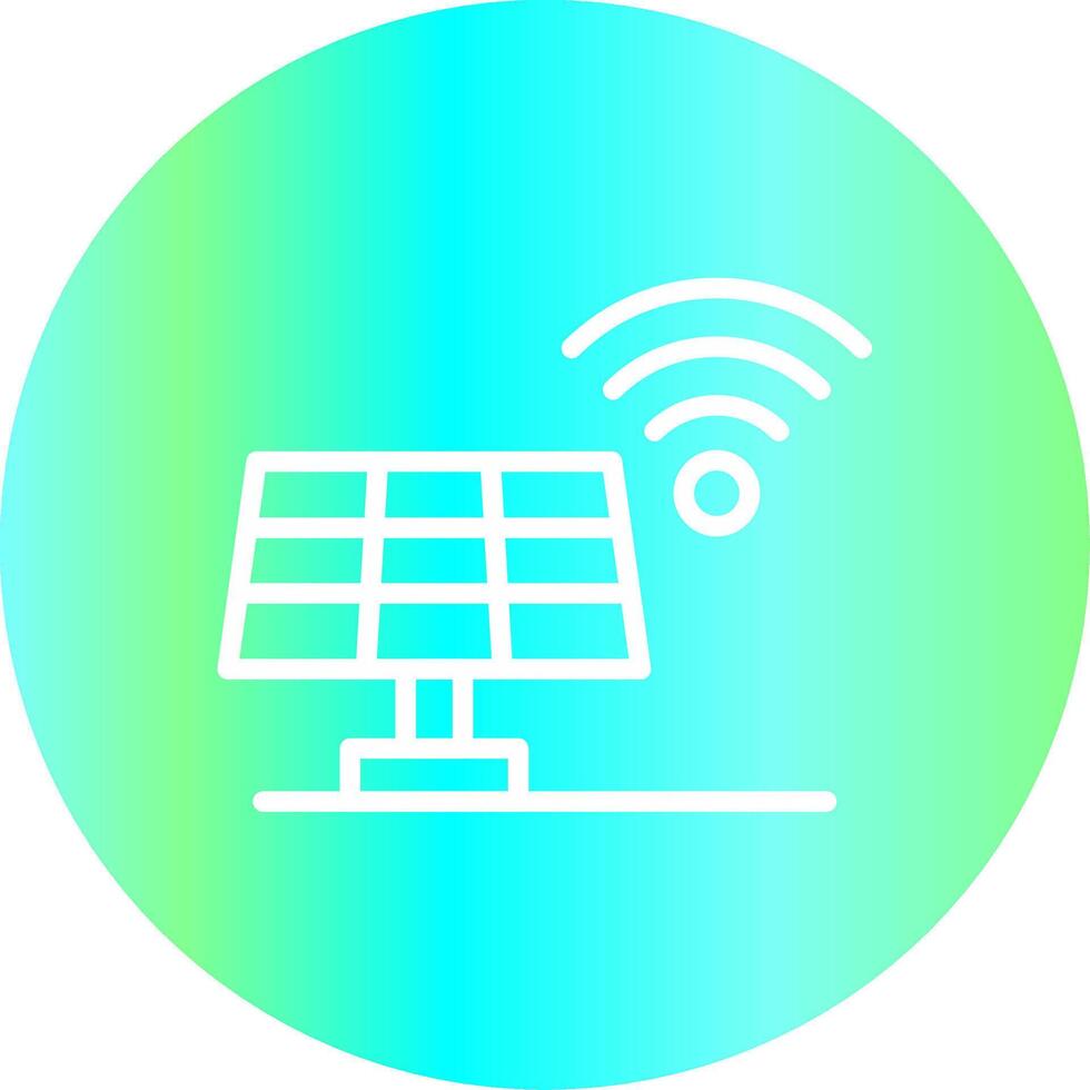 Solar Panel Creative Icon Design vector