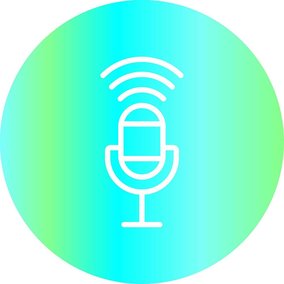 Voice Control Creative Icon Design vector