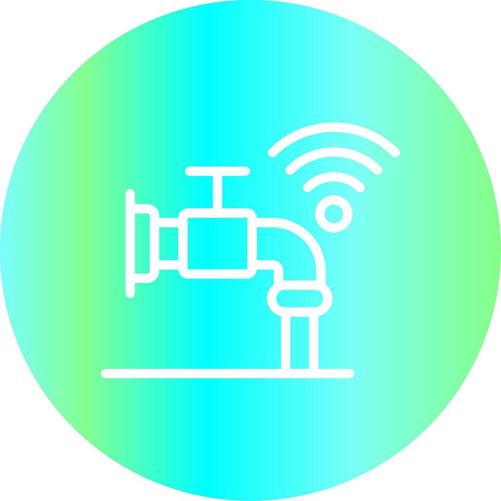 Smart Water Sensor Creative Icon Design vector