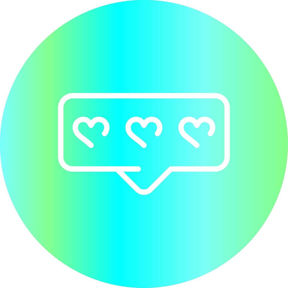 Comment Heart Creative Icon Design vector