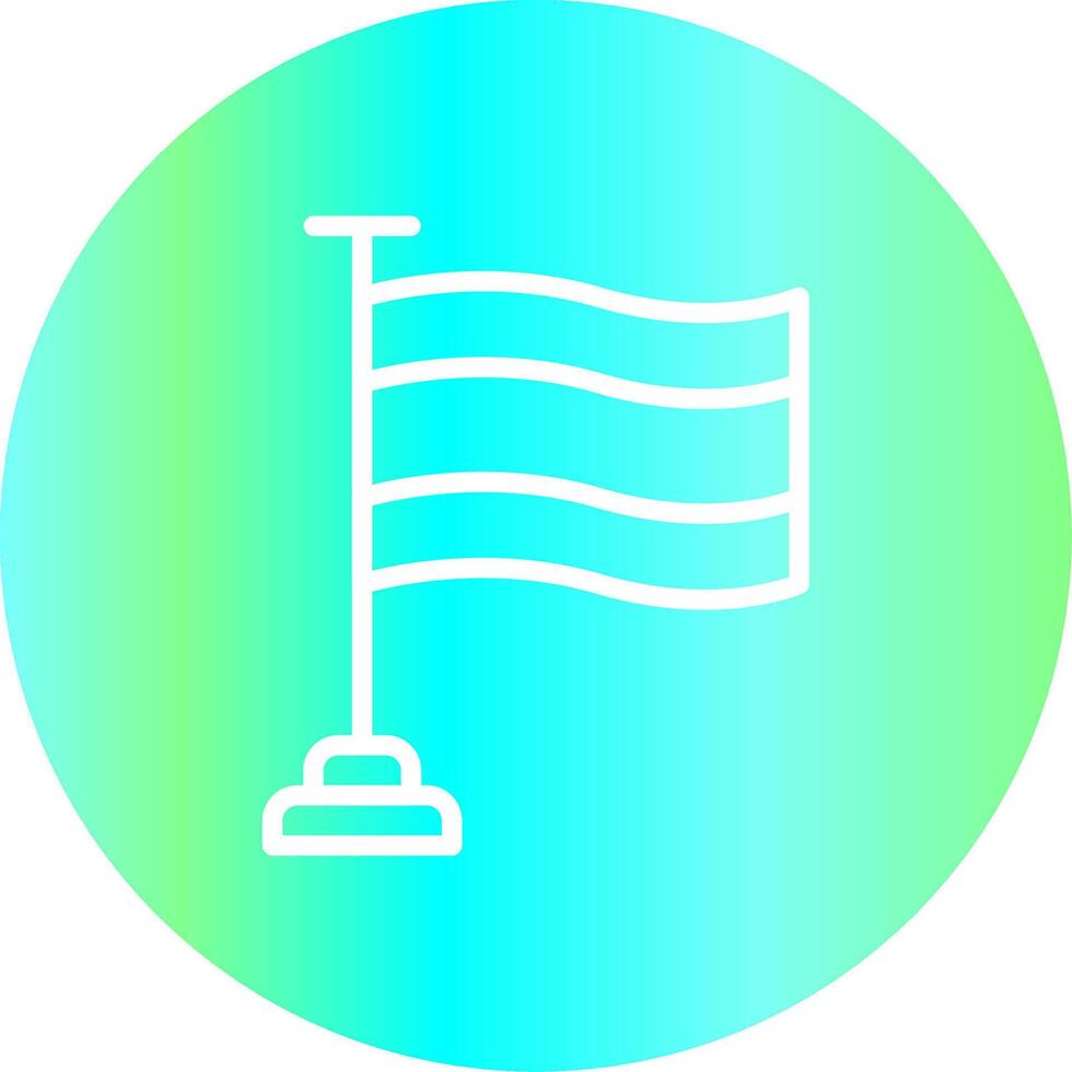 Flag Creative Icon Design vector