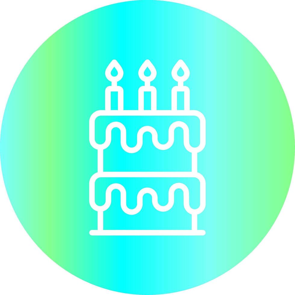 Birthday Cake Creative Icon Design vector