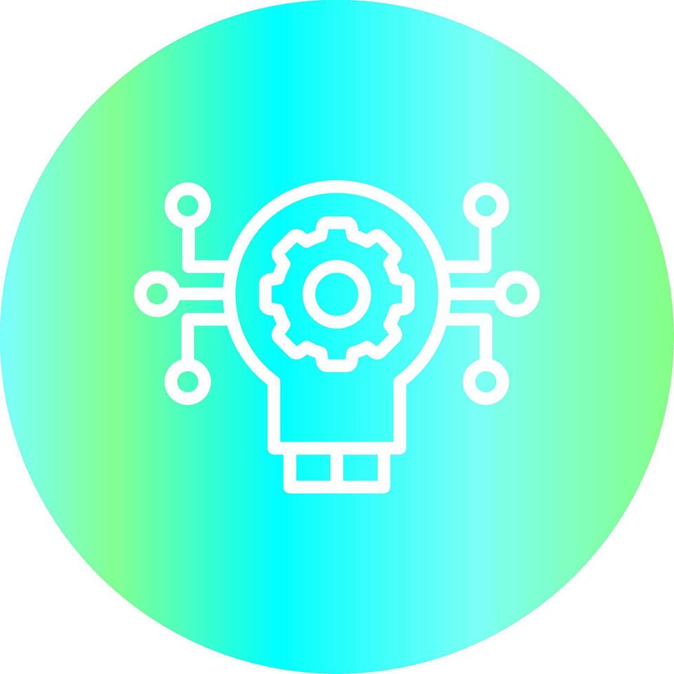 Technology Disruption Creative Icon Design vector