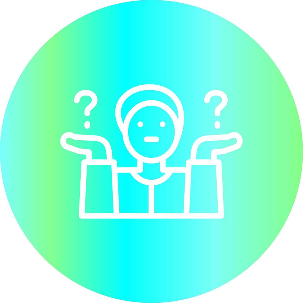 Shrug Creative Icon Design vector