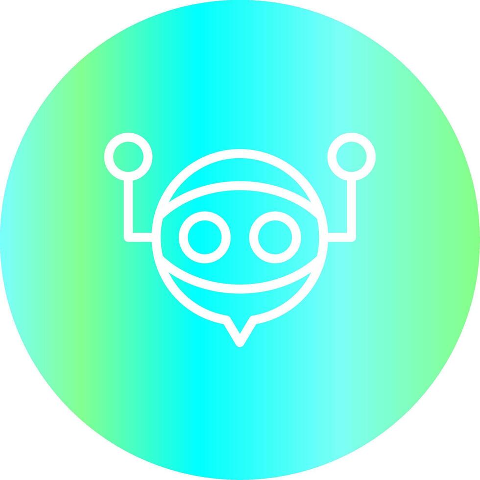 Virtual Assistant Creative Icon Design vector
