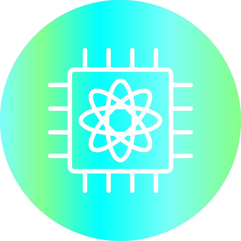 Quantum Computer Creative Icon Design vector