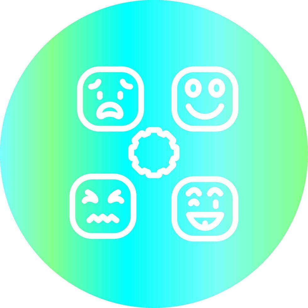 Perceiving Emotions Creative Icon Design vector