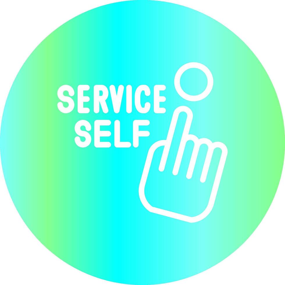 Self Service Creative Icon Design vector