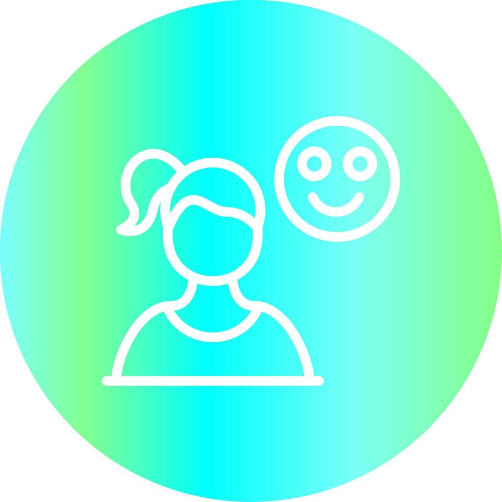 Happy Creative Icon Design vector