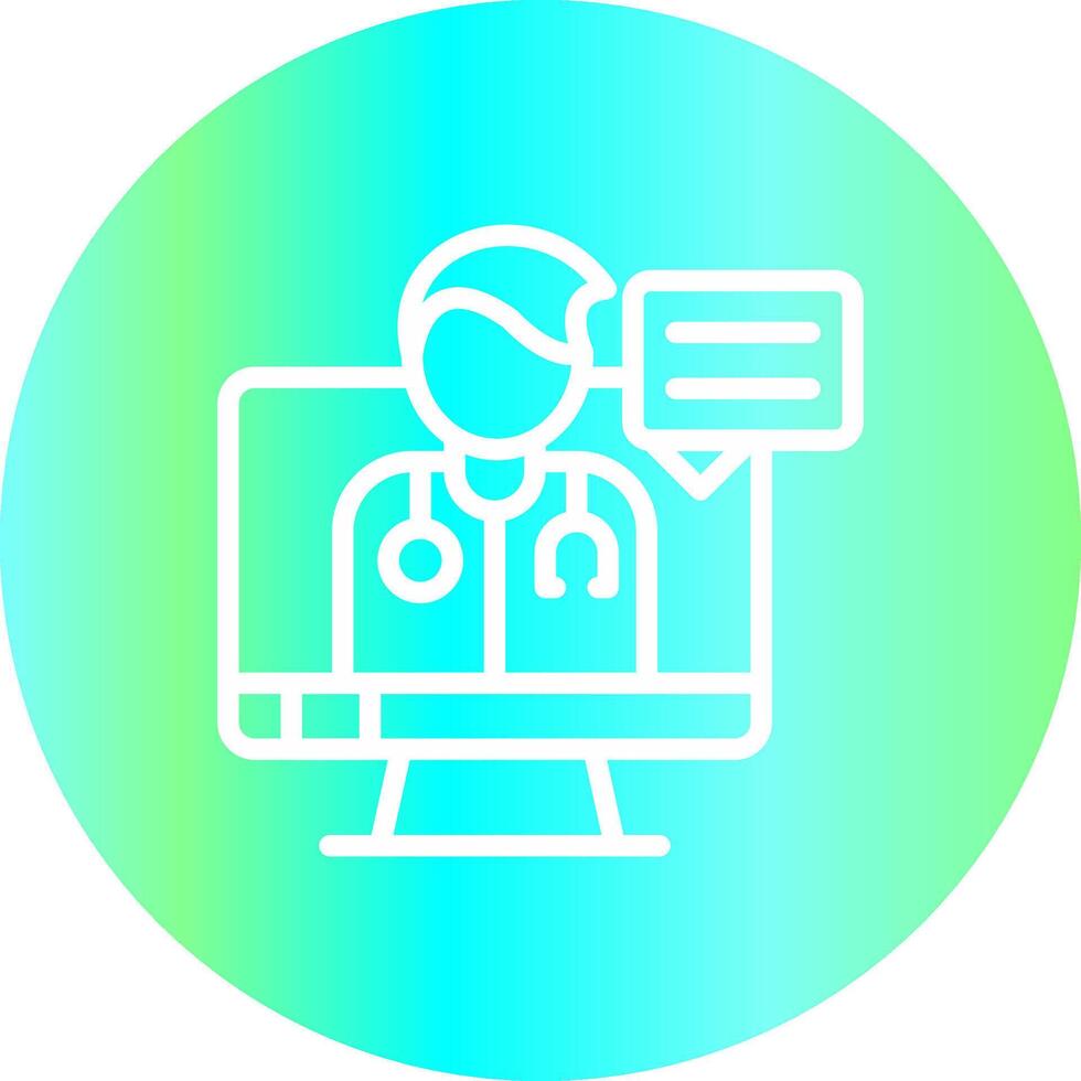 Telemedicine Creative Icon Design vector