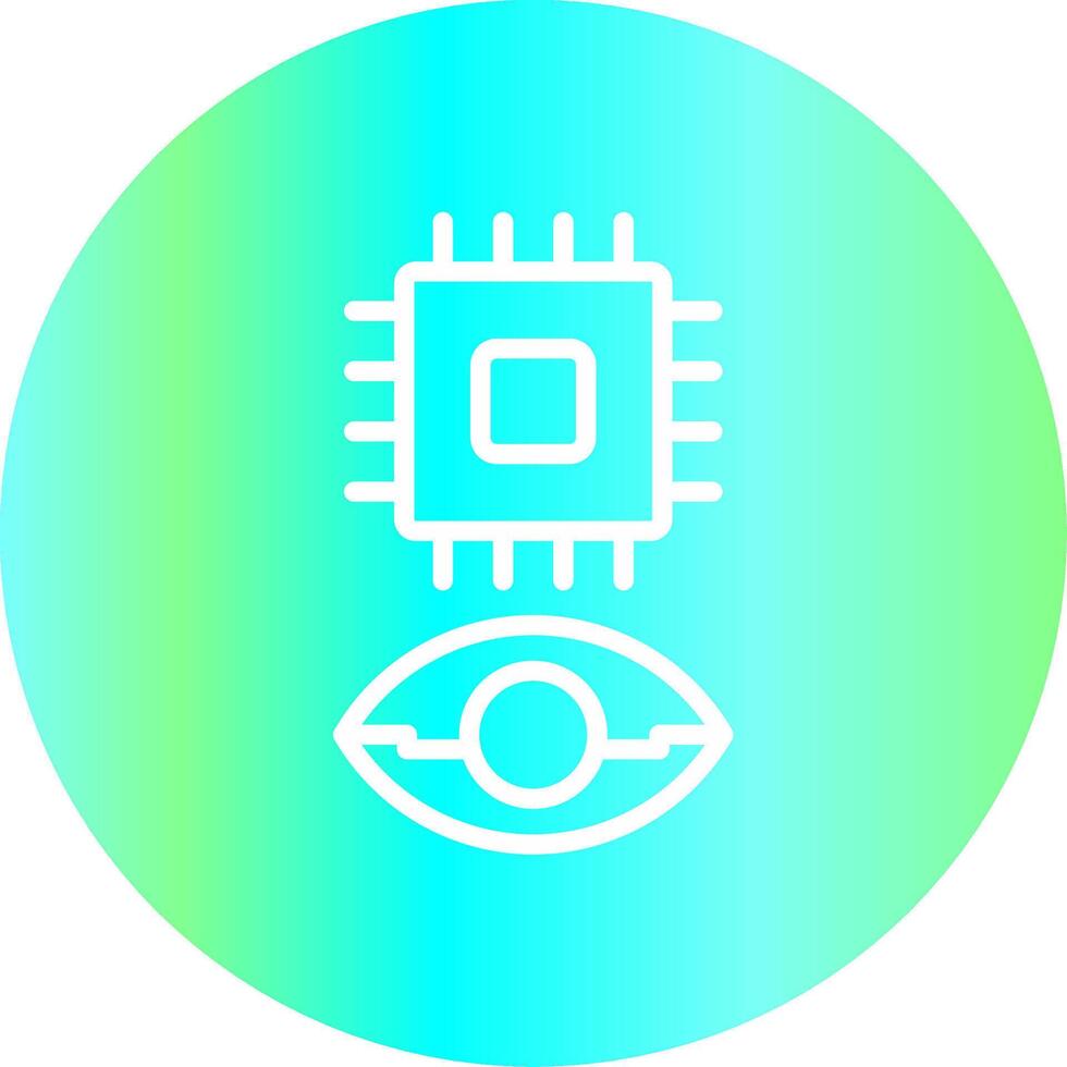 Eye Augmentation Creative Icon Design vector