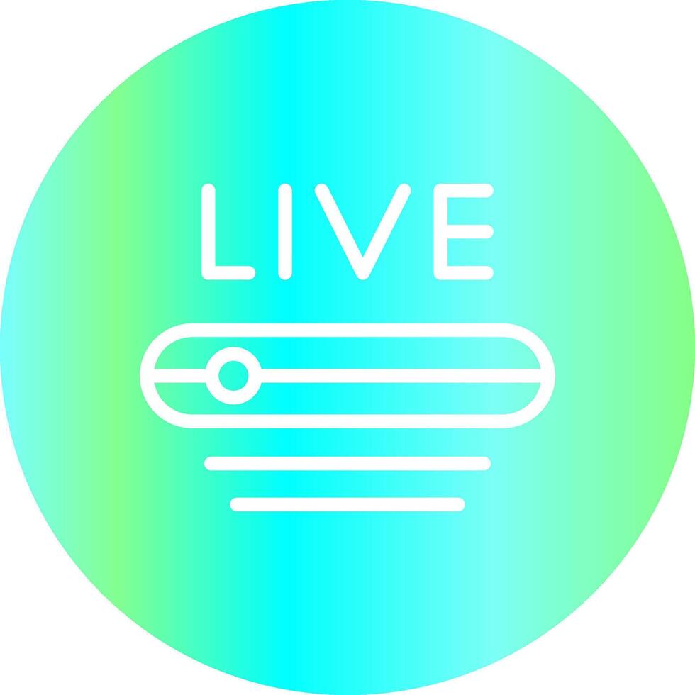 Live Stream Creative Icon Design vector
