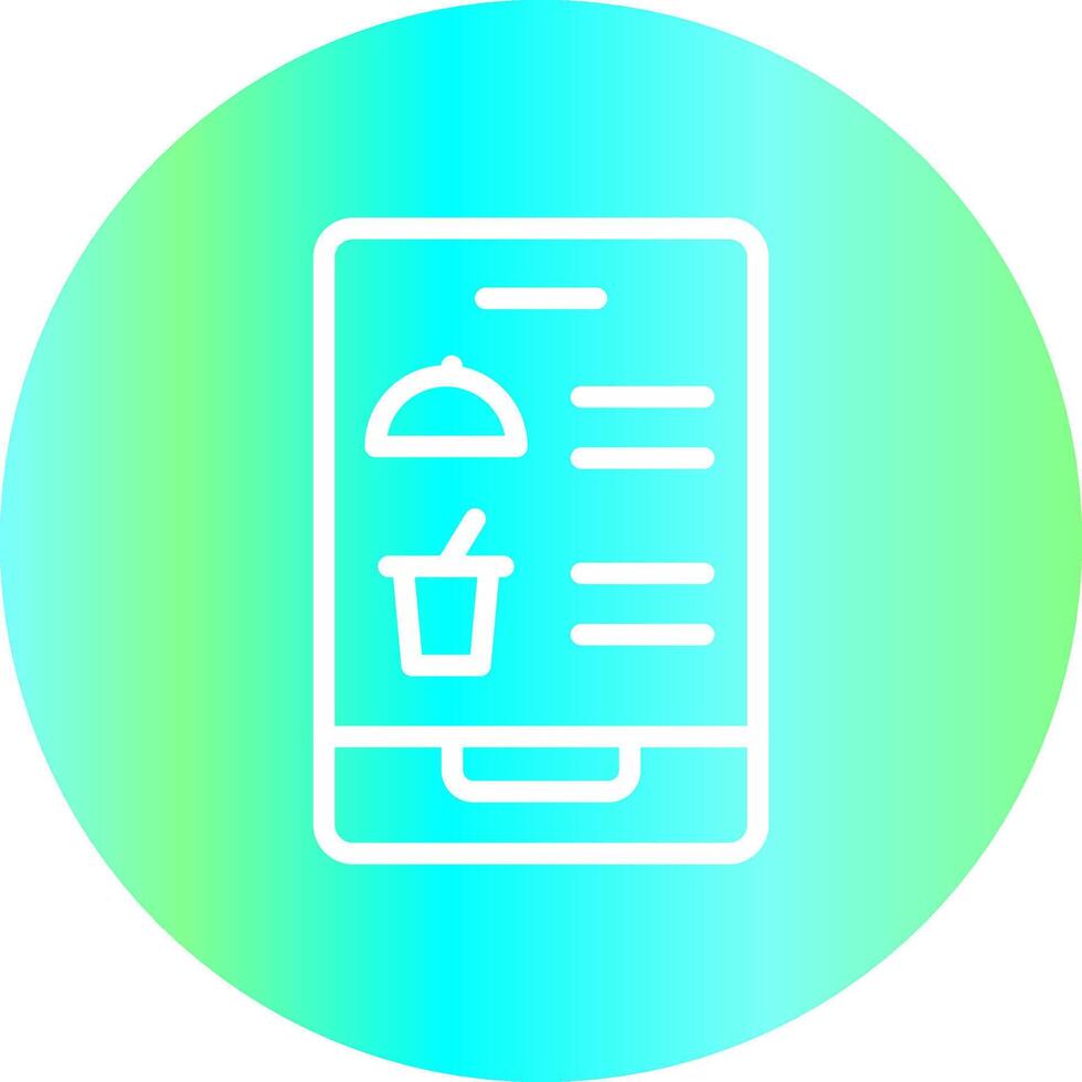 Digital Inflight Menu Creative Icon Design vector