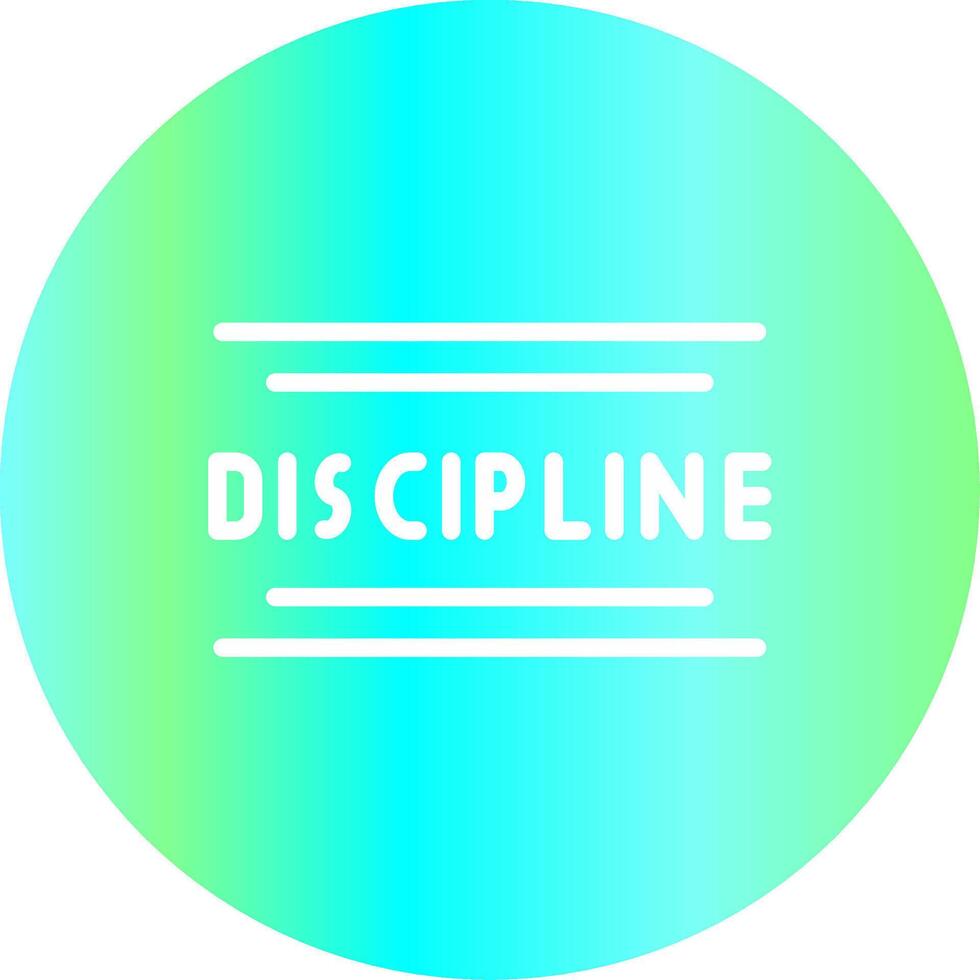 Discipline Creative Icon Design vector