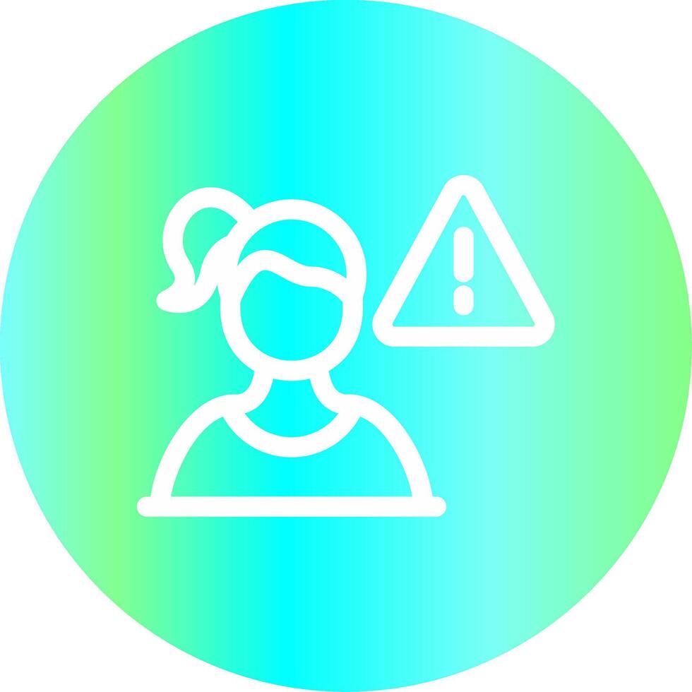 Cautious Creative Icon Design vector