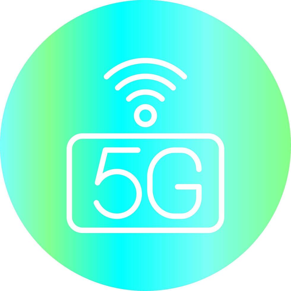 5G Network Creative Icon Design vector