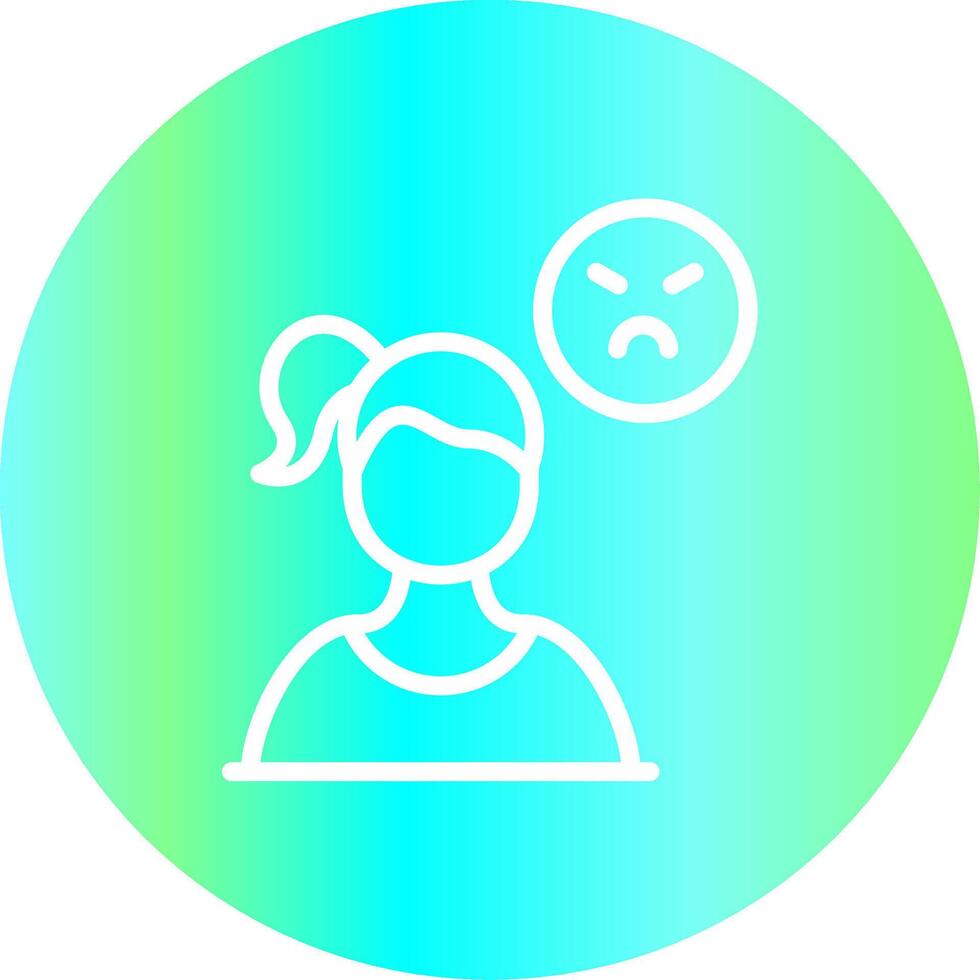 Angry Creative Icon Design vector