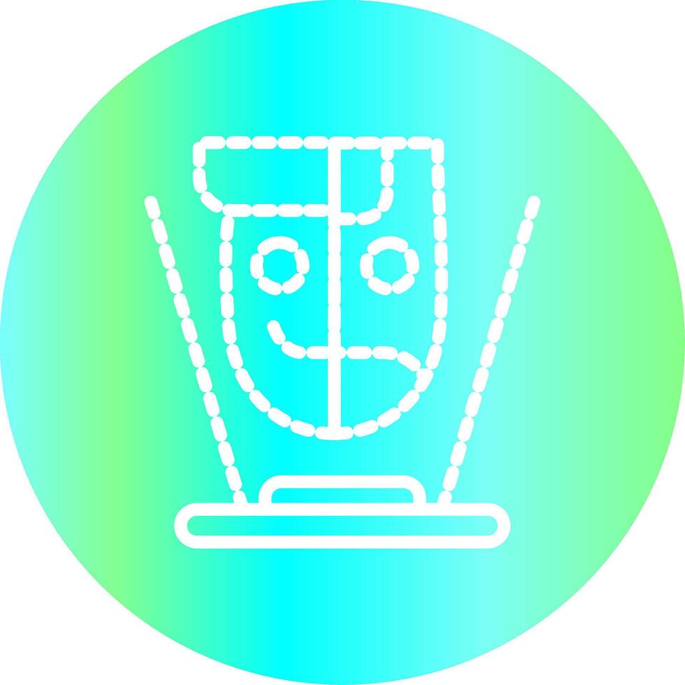 Hologram Creative Icon Design vector