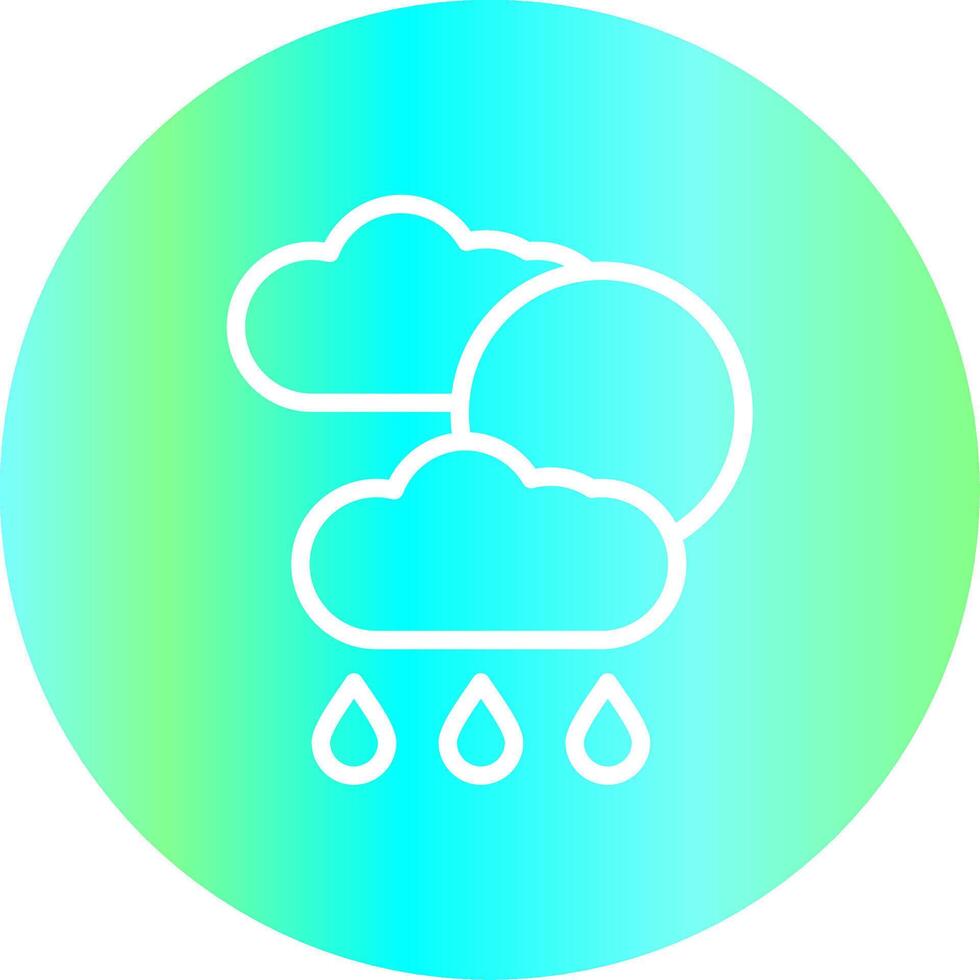 Weather Forecast Creative Icon Design vector