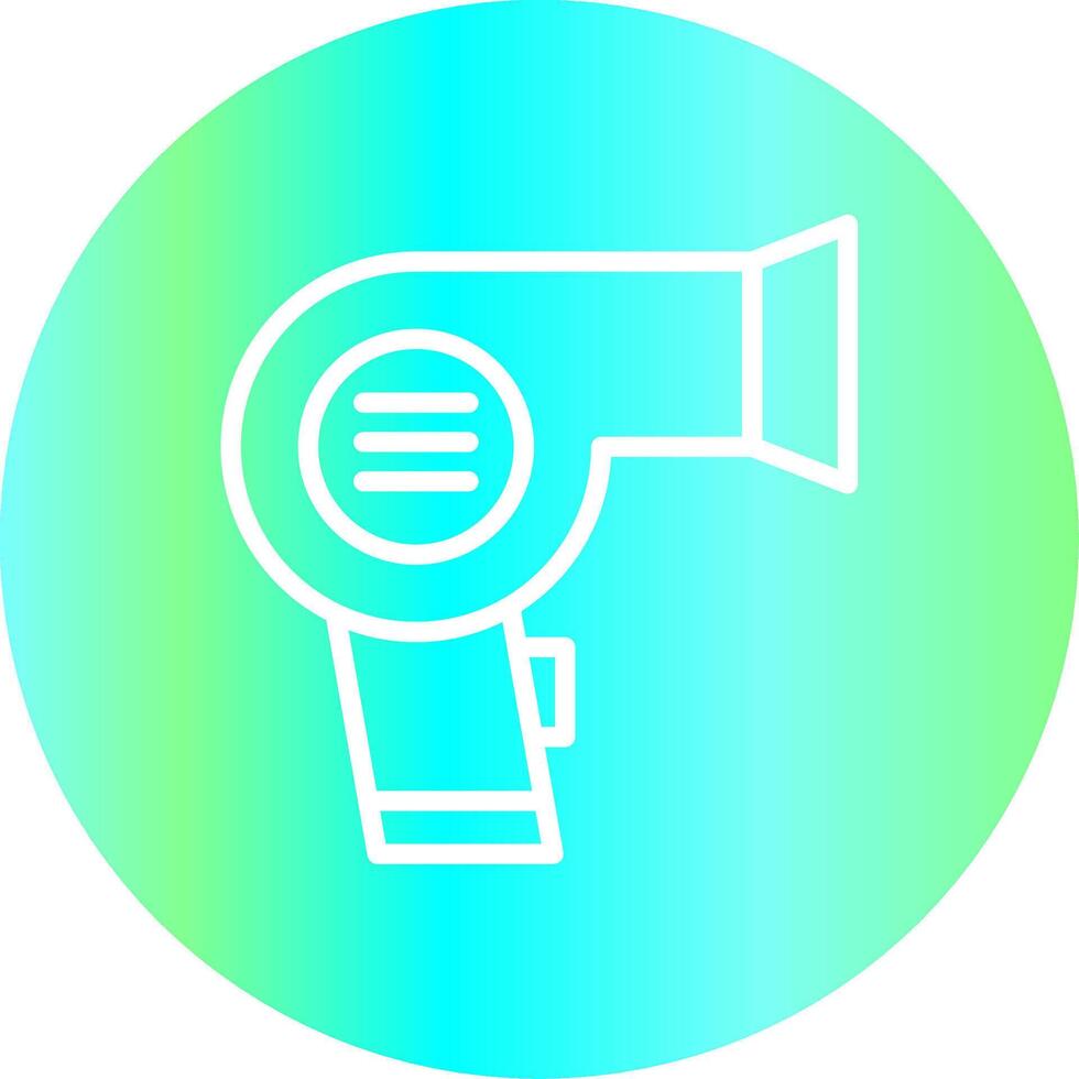 Hair Dryer Creative Icon Design vector