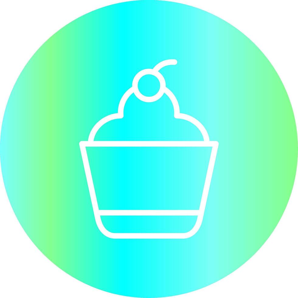 Cupcake Creative Icon Design vector