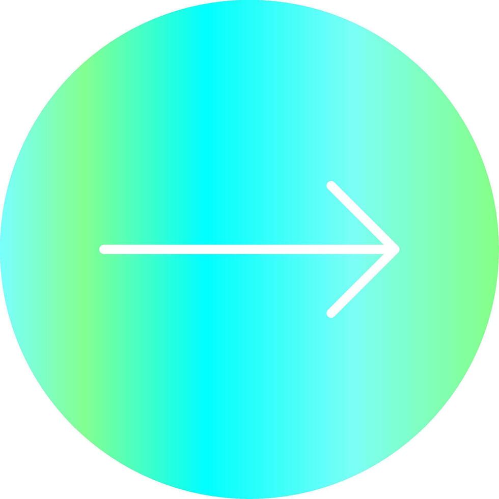 Right Arrow Creative Icon Design vector