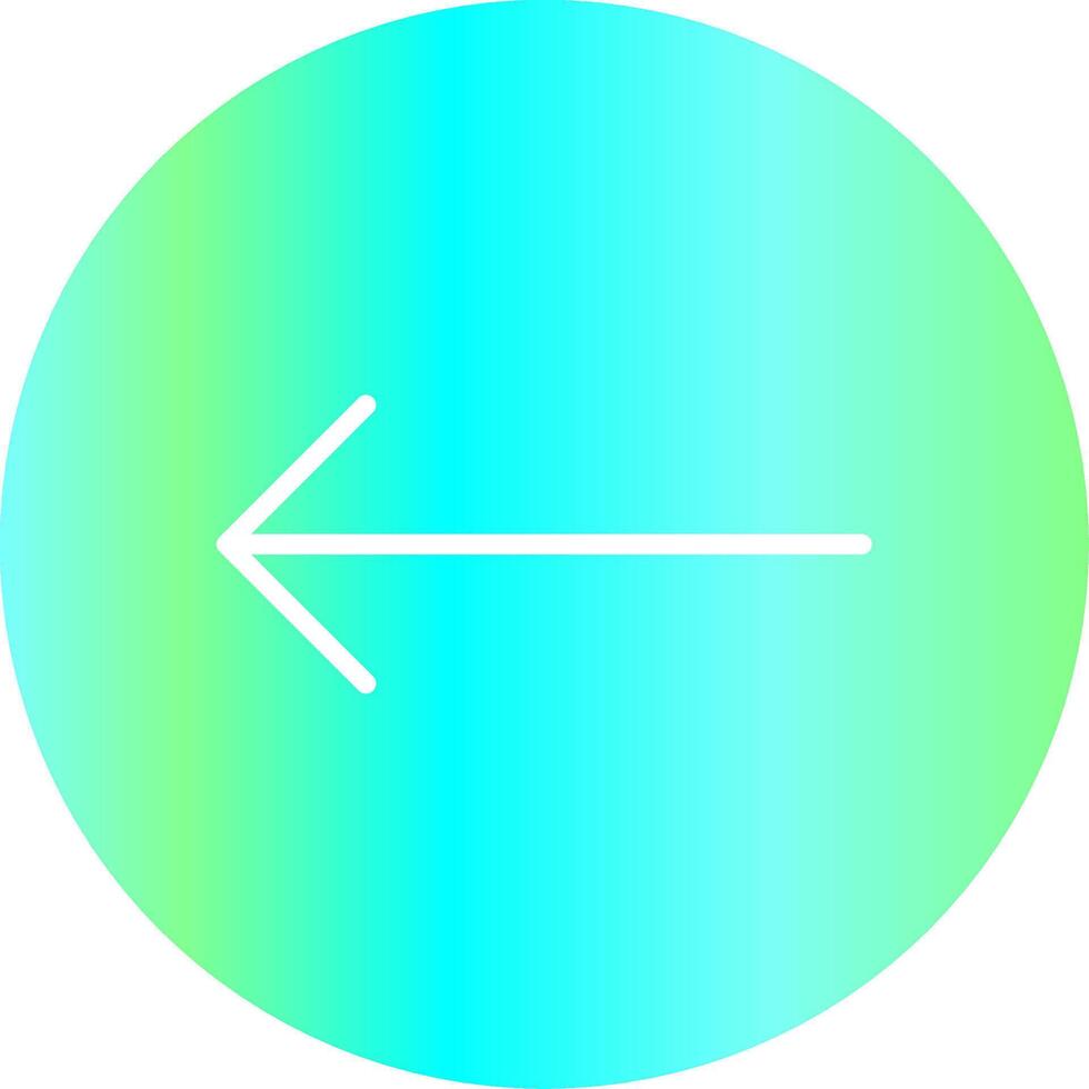 Left Arrow Creative Icon Design vector