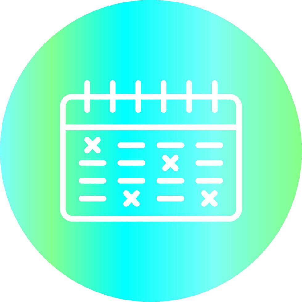 Schedule Creative Icon Design vector