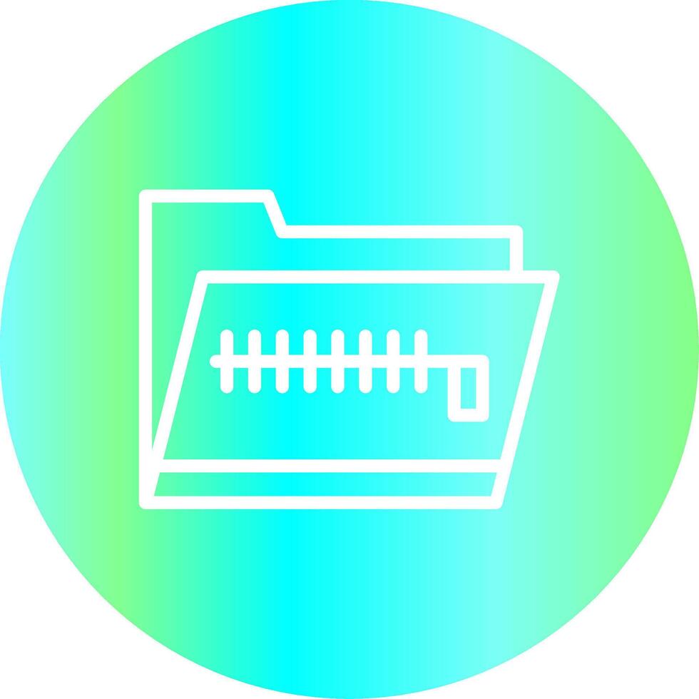 Zip Folder Creative Icon Design vector