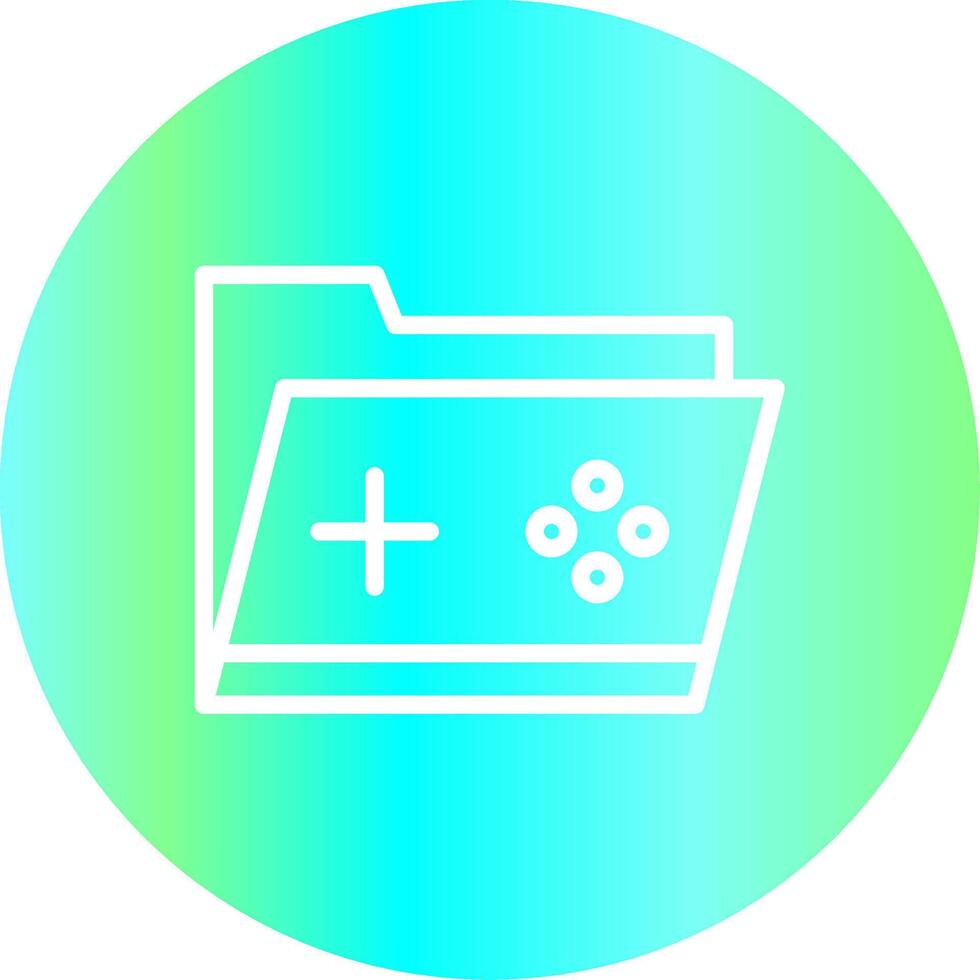 Game Folder Creative Icon Design vector