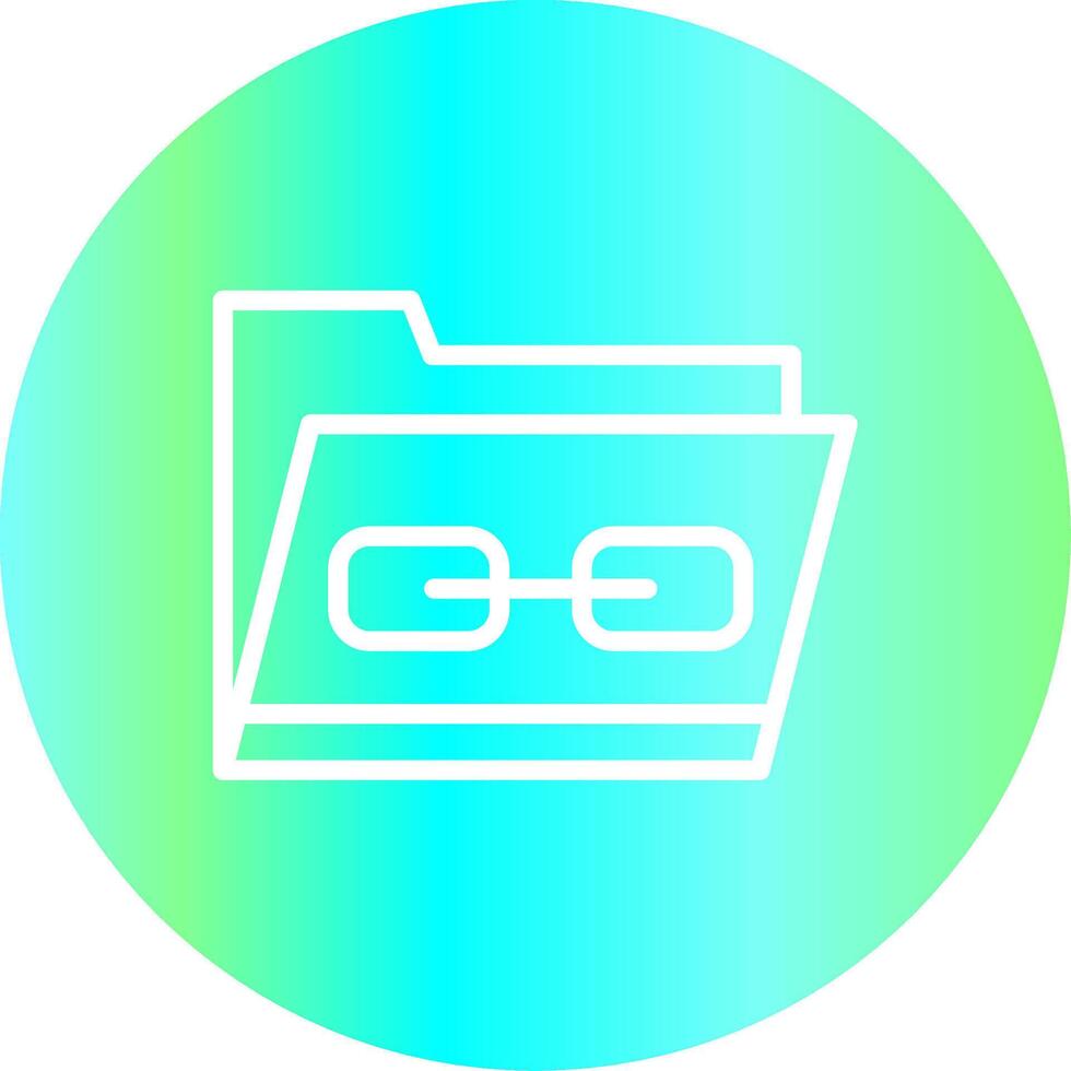 Link Folder Creative Icon Design vector