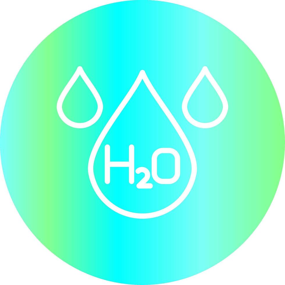 H2O creativo icono diseño vector