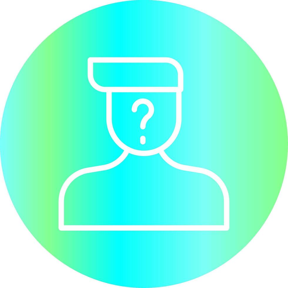 Suspect Creative Icon Design vector