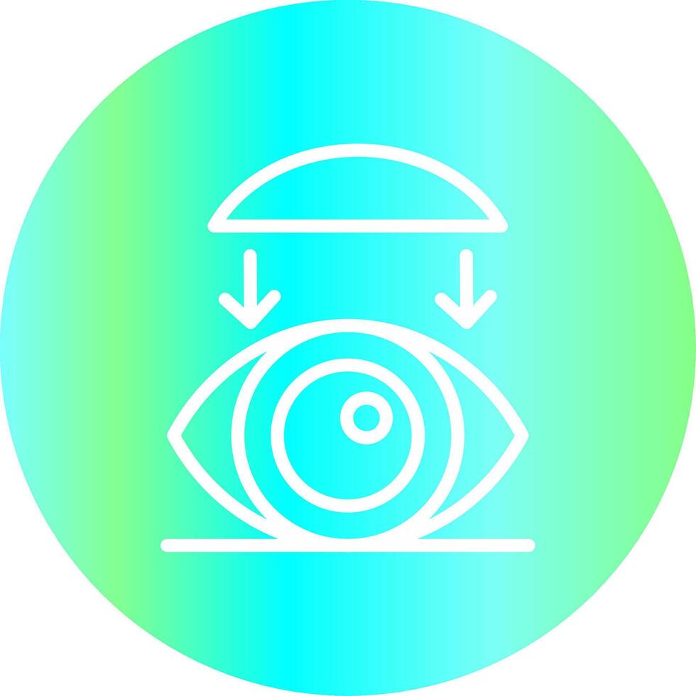 Rigid Contact Lenses Creative Icon Design vector