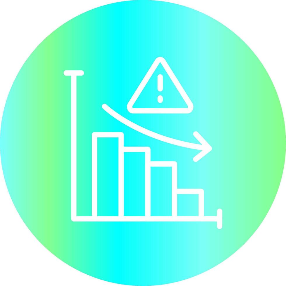 Market Risk Creative Icon Design vector