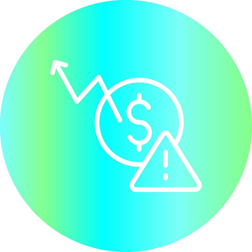 Macroeconomic Risk Creative Icon Design vector