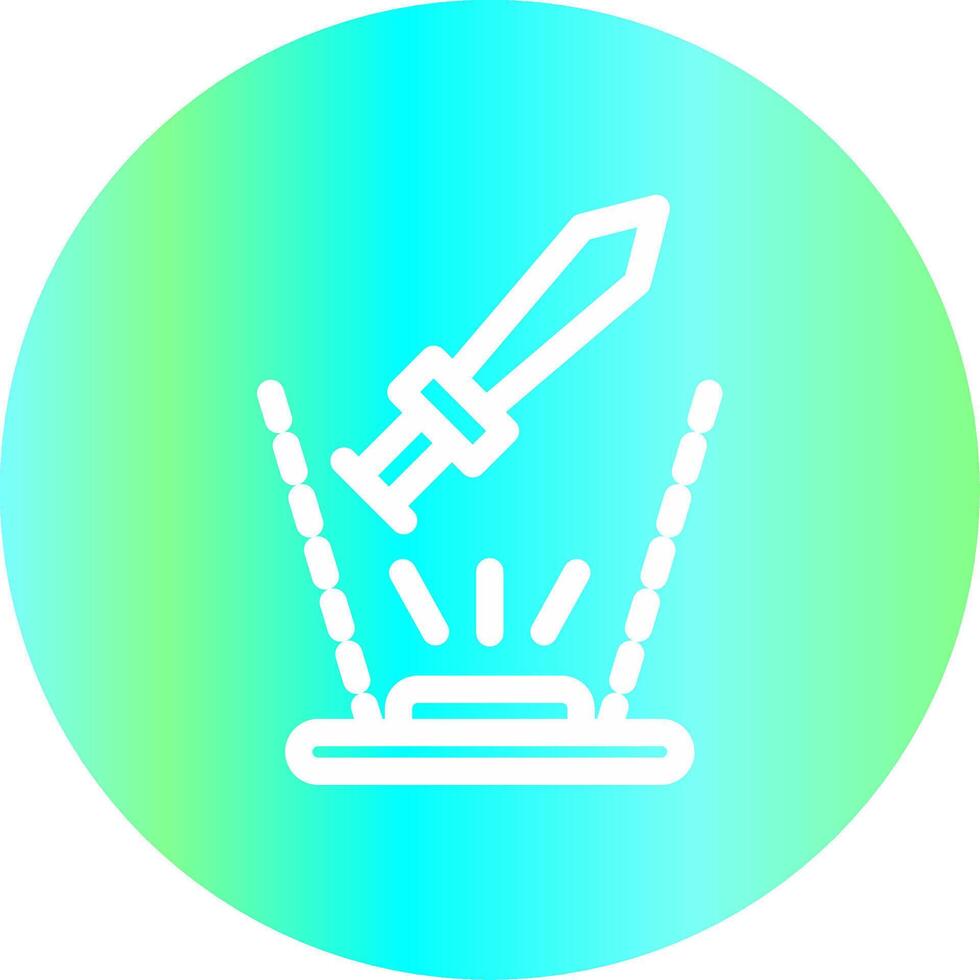 Ar Sword Fight Creative Icon Design vector