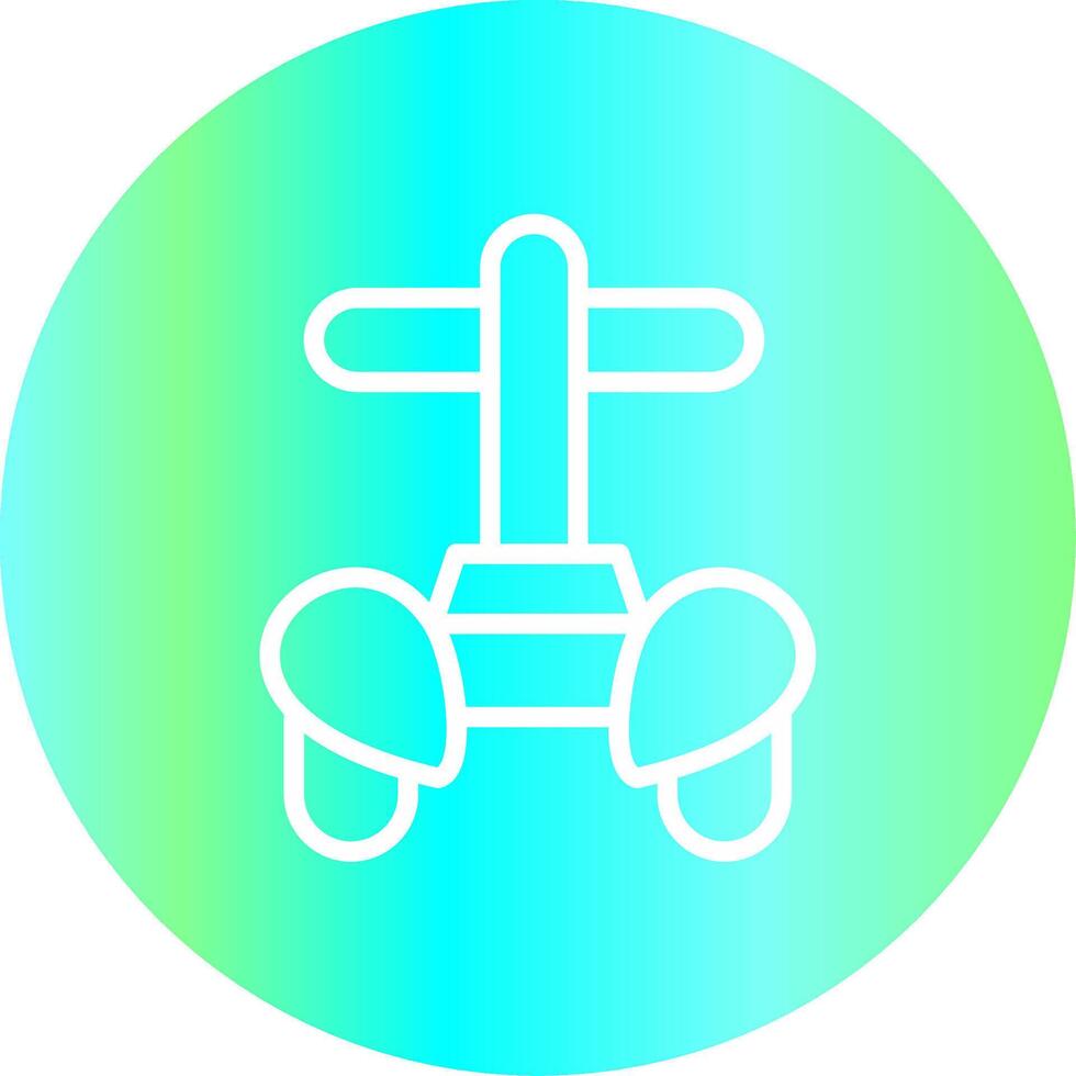Police Segway Creative Icon Design vector