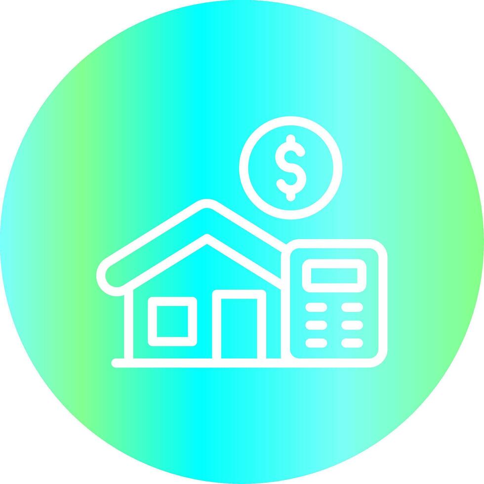 Home Loan Calculator Creative Icon Design vector