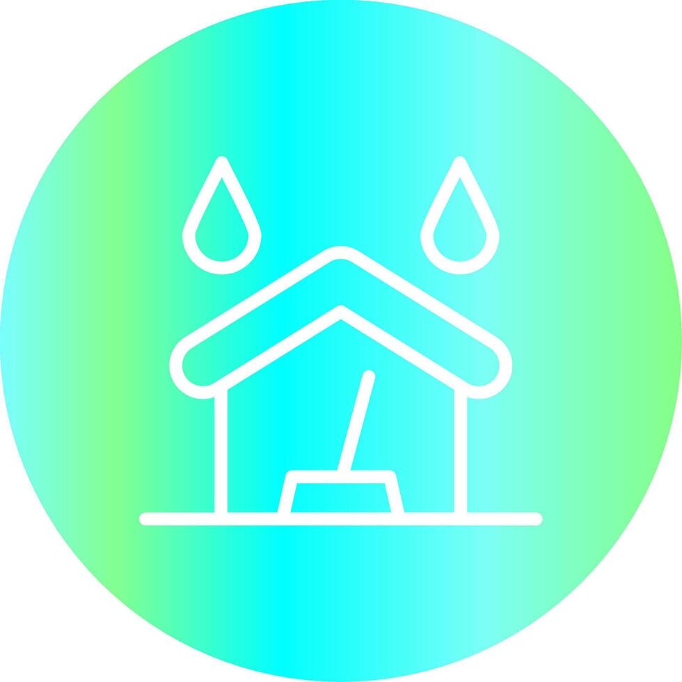 Water Damage Cleaning Creative Icon Design vector