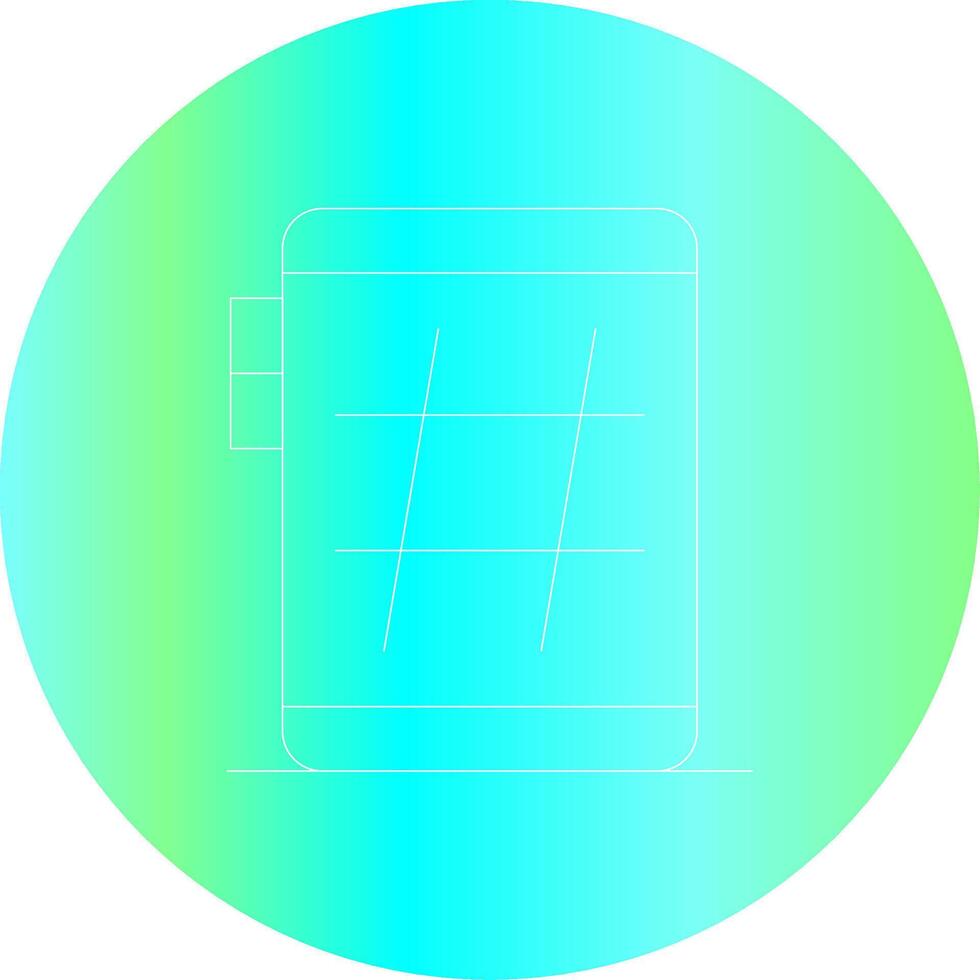 Line Gradient Circle Design vector