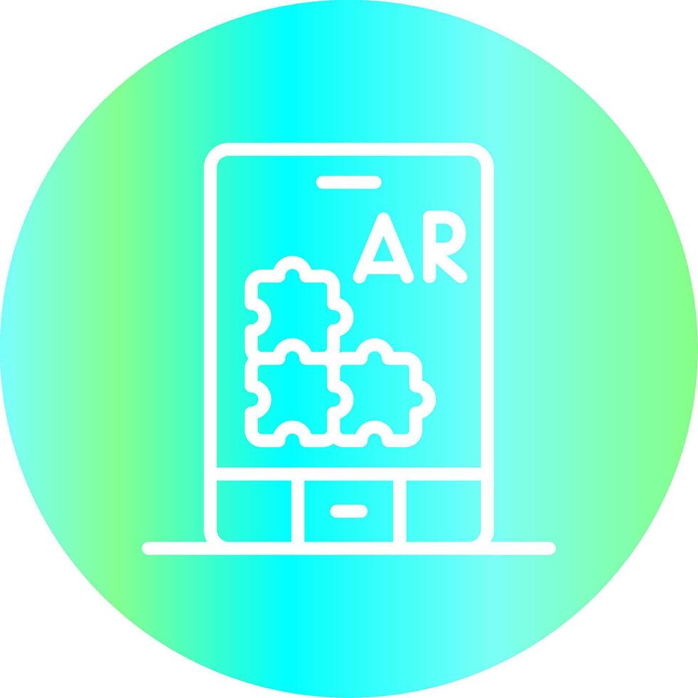 Ar Puzzle Creative Icon Design vector