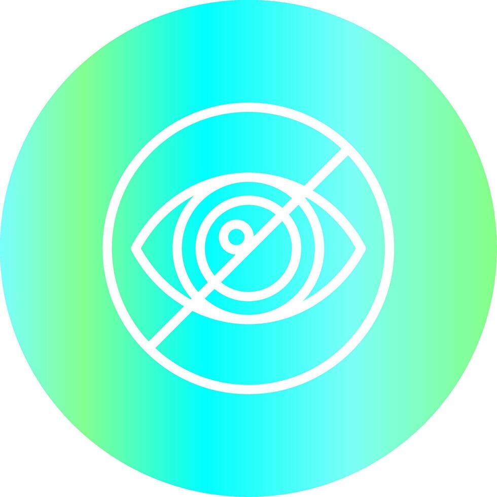 Legal Blindness Creative Icon Design vector