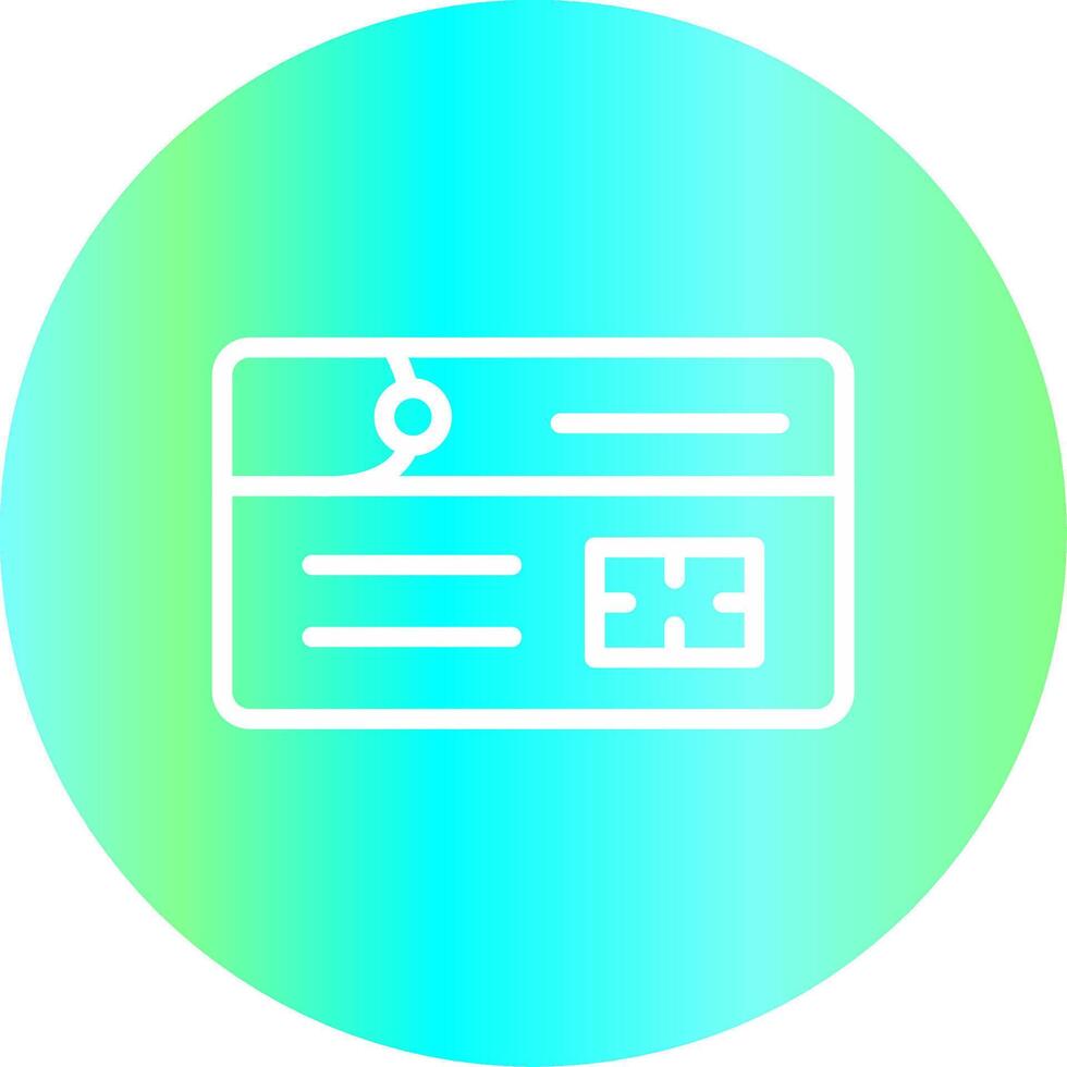 Debit Card Creative Icon Design vector