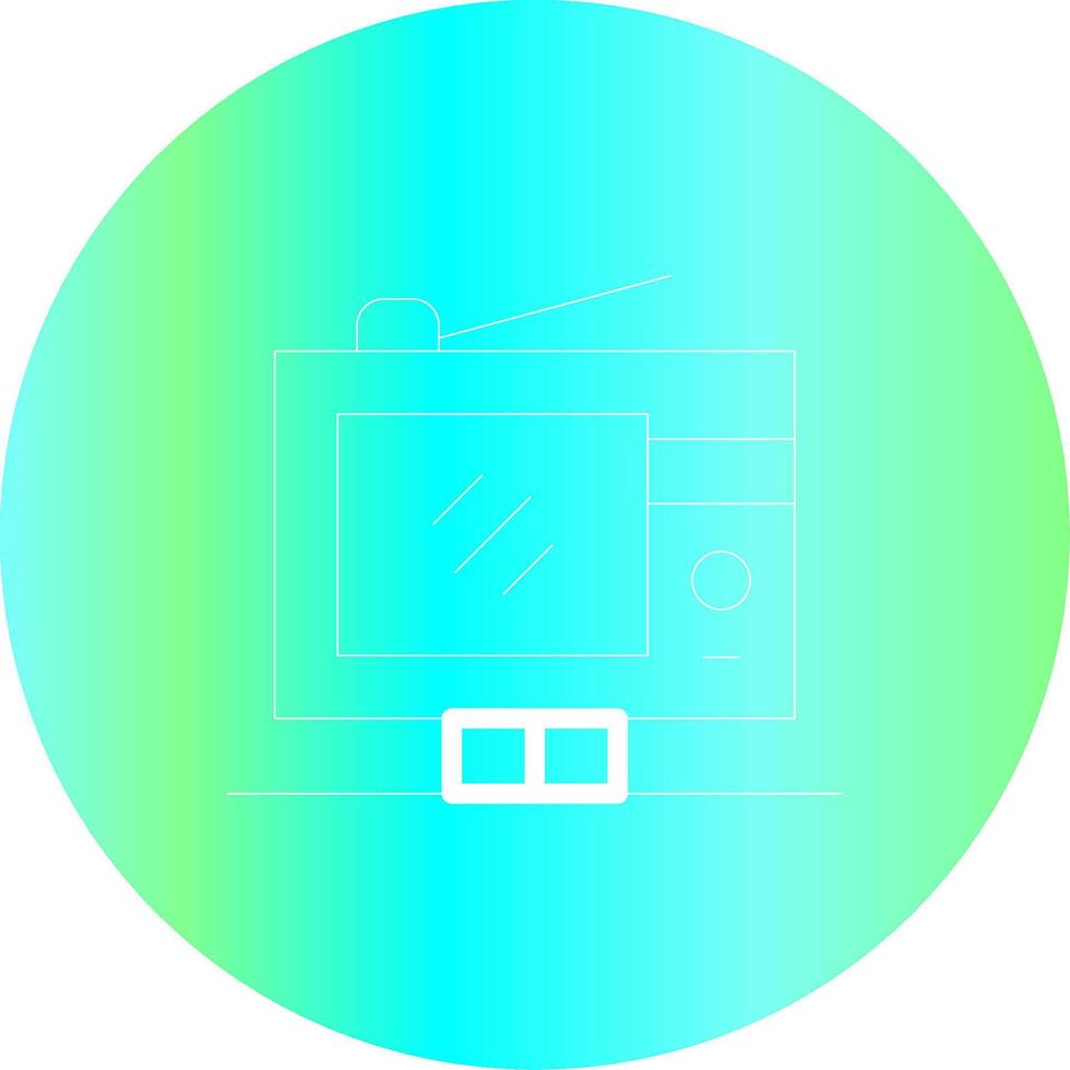 Digital Television Creative Icon Design vector