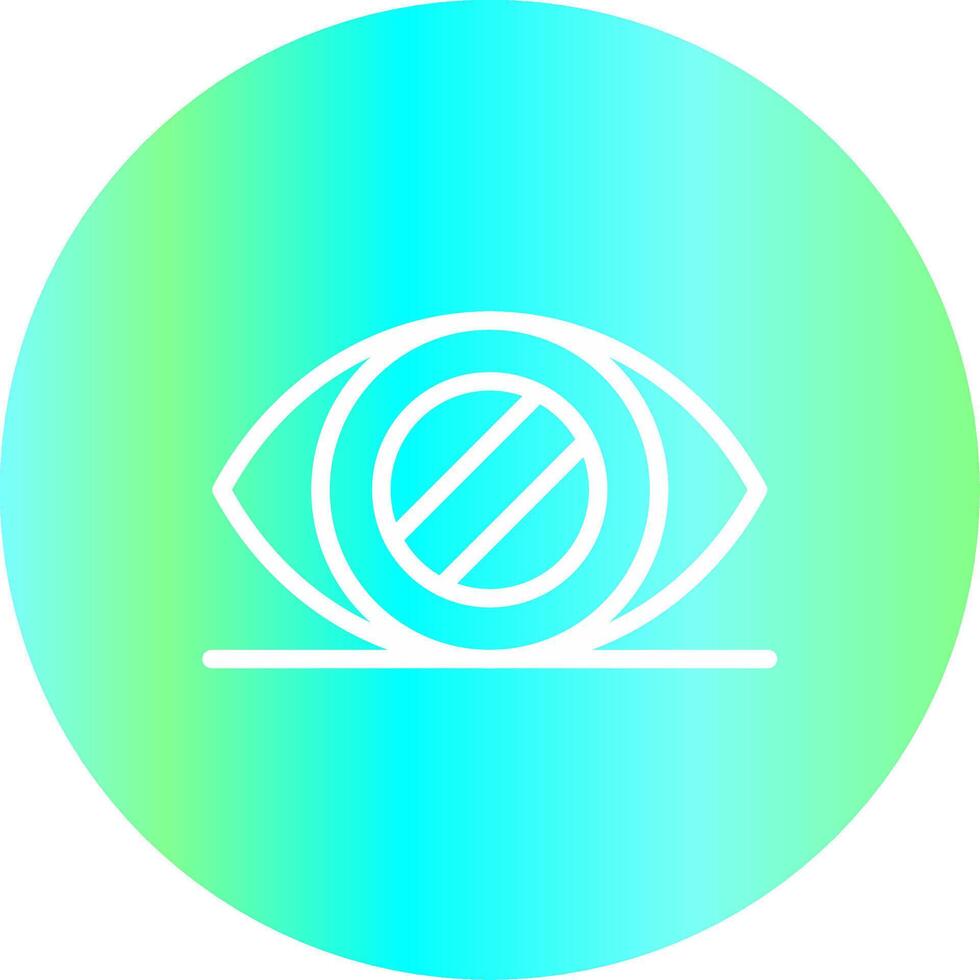 Glaucoma Creative Icon Design vector