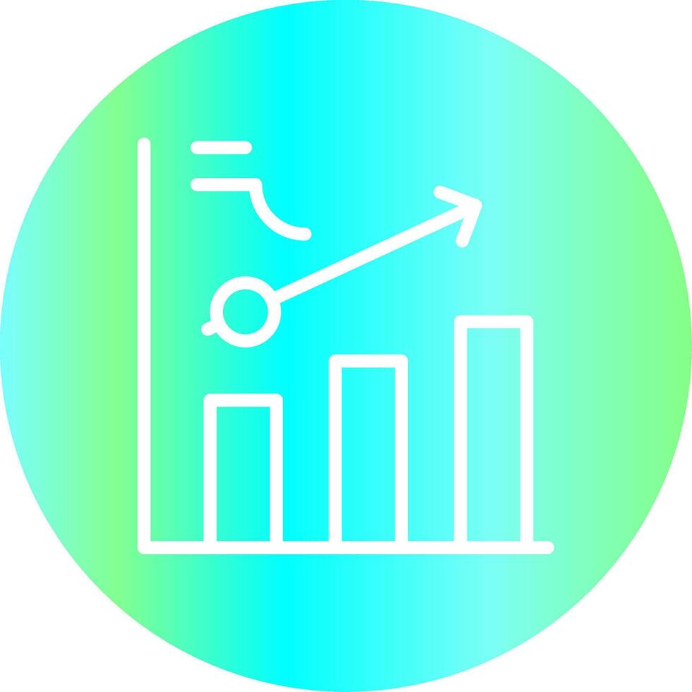 Clustered Bar Creative Icon Design vector