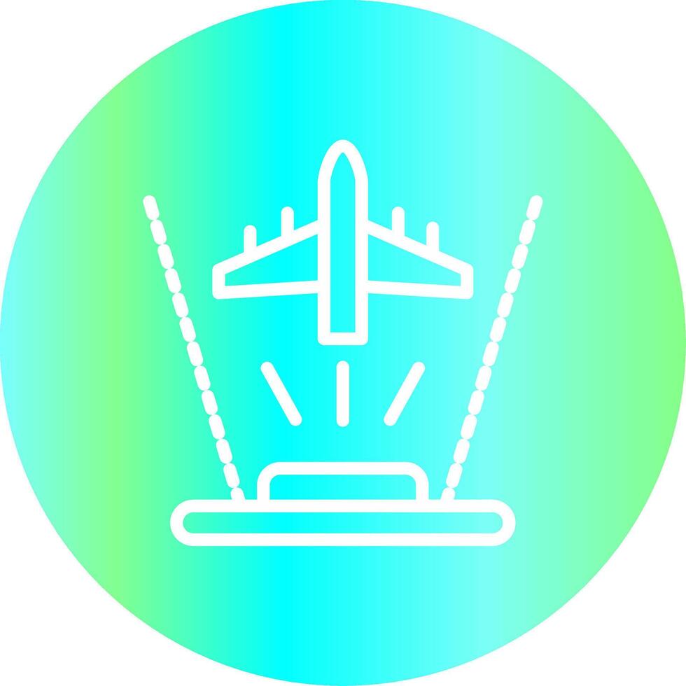 Ar Flight Training Creative Icon Design vector