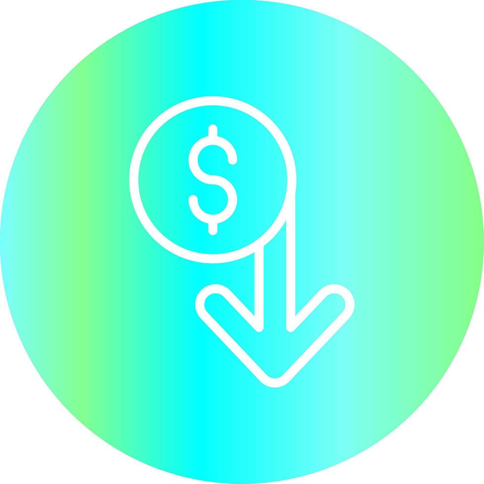 Capitalized Cost Reduction Creative Icon Design vector